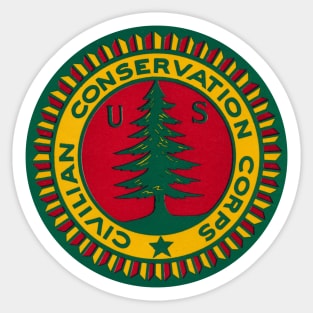 1930s Civilian Conservation Corps Sticker